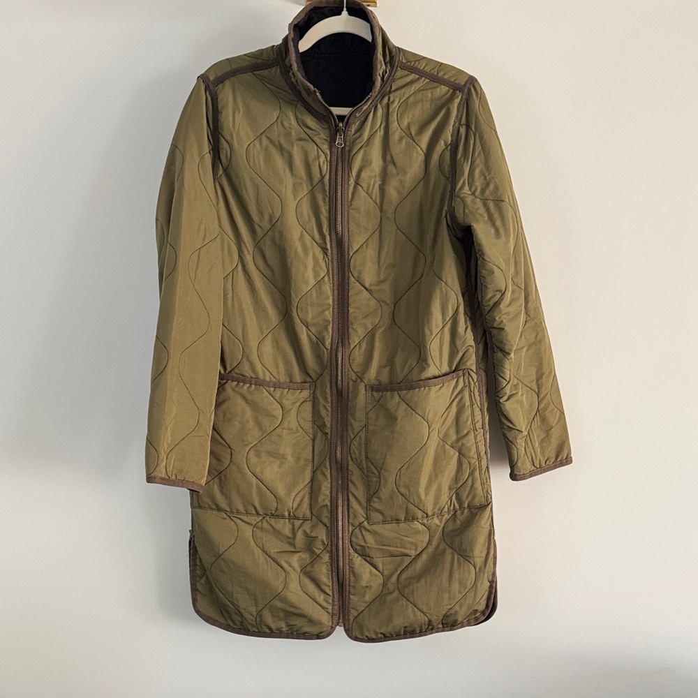 Thread & Supply Reversible Quilted Longline Jacke… - image 2